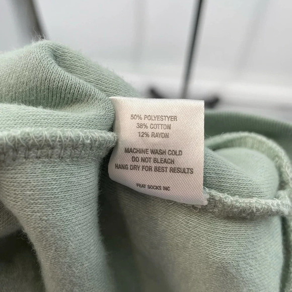 Feat BlanketBlend Crewneck Pullover Sweatshirt Seafoam Green Size Small - Picture 9 of 9